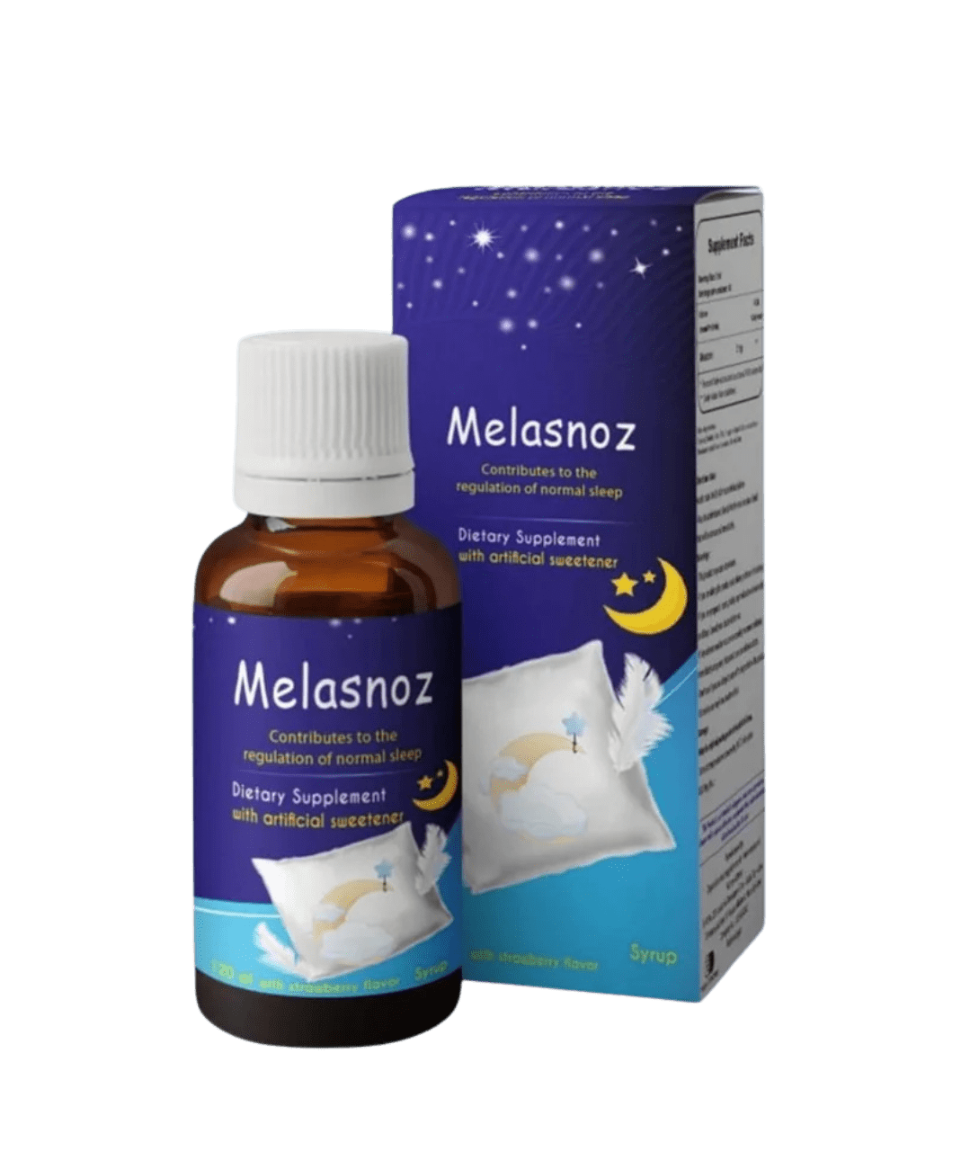تصميم بدون عنوان (46) Melasnoz Syrup (Melatonin 1 mg/ml - Image 1
